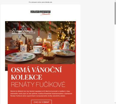 Limitovaná vánoční kolekce Rosenthal od Renáty Fučíkové.