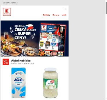 Mléko a Pilsner Urquell a v akci - již od středy!