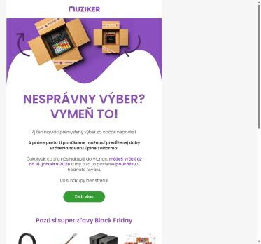 Nesprávny výber? Vymeň to!