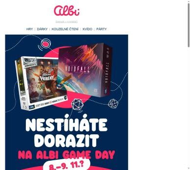 Speciální Albi Game Day sleva na vybrané hry! 🤩🎲