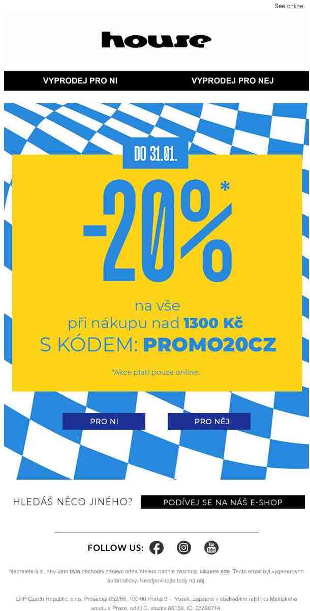 -20% na nákup online 🛍️