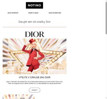 Vstupte letos o Vánocích do Cirkusu snů Dior