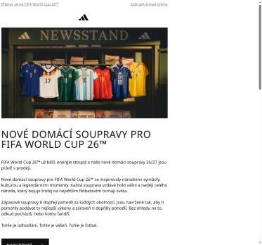 Nové domácí soupravy pro FIFA World Cup 26™