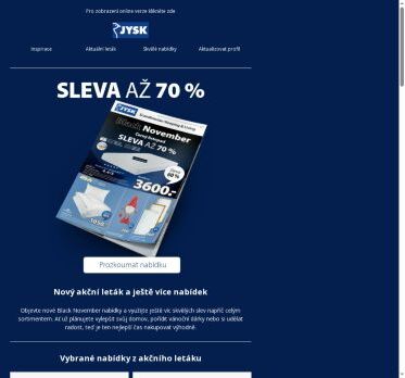 🖤 Nový akční leták Black November - slevy až 70 %