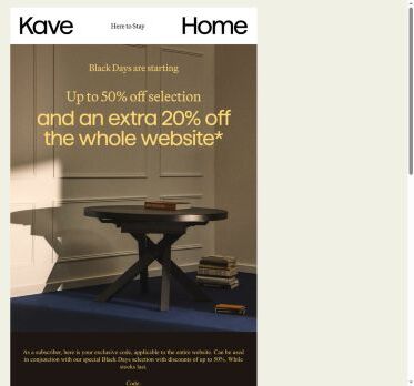 Black Days are starting | An extra 20% off just for you