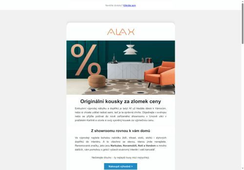 Velký vánoční výprodej. Až 80% slevy na designové židle, stoly, sedačky i doplňky