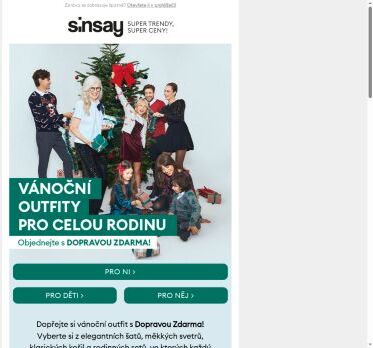 Vánoční outfity s DOPRAVOU ZDARMA 🚚