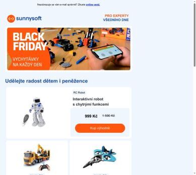 Black Friday: Hračky pro celou rodinu