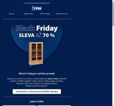 Black Friday nabídky do jídelny 🪑🖤