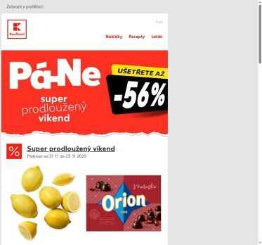 Parenica a mléko v akci - nabídka na víkend je tu!