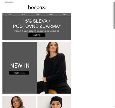 Pouze krátce: 15% sleva na vše + poštovné zdarma ✨