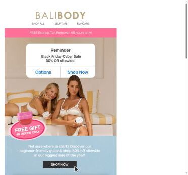 30% off + your self tan guide inside 👀