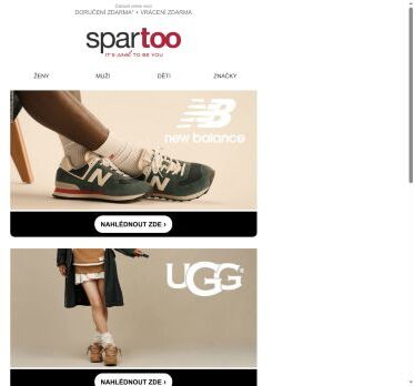 🔔 New Balance, UGG, JOTT: najděte všechny naše nabídky s dopravou zdarma