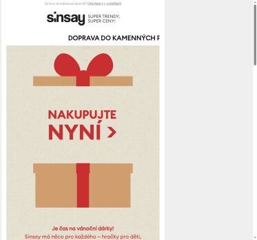 Dárky až do 60, 180, 300 CZK 🎁