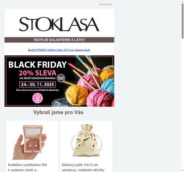 Už jen do neděle! 20% SLEVY na vybrané zboží!