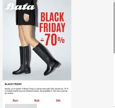 Black Friday 🖤 SLEVY AŽ -70 %