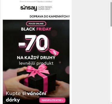 -70% na DRUHÝ PRODUKT ❗ Pouze do zítřka ⏳