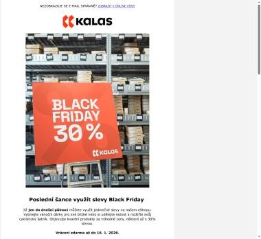 Poslední hodiny Black Friday
