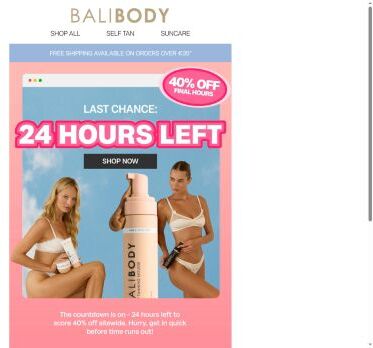 Blink and You’ll Miss It 👀 40% Off Ends Soon!