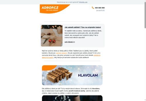 Nebaví vás balit dárky? Nechte to na nás.