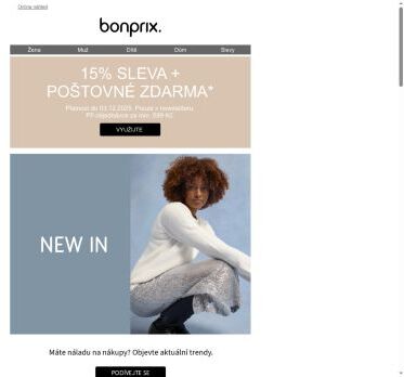 NEW IN 👚 | Poslední šance: -15 %