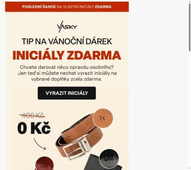 Iniciály na kožené doplňky zdarma👉