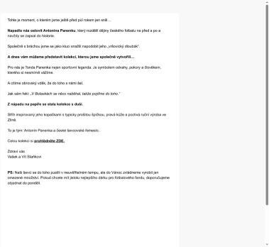Máme kolekci s Antonínem Panenkou....
