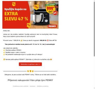 🎉 Sleva 47 % na kuchyňský robot Vivess! 🍴