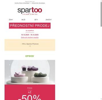 ✨Nový look jen v pár kliknutích, slevy až -50% na Crocs, Casual Attitude, Emporio Armani EA7 s doručením zdarma