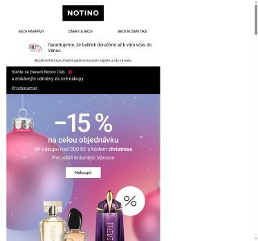 −15 % pro všechny vánoční nákupy