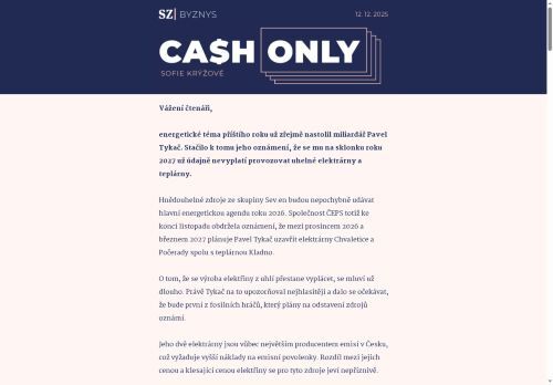 Cash Only: Dotovat, nebo vypnout uhlí? Otázka za miliardy v účtech za proud