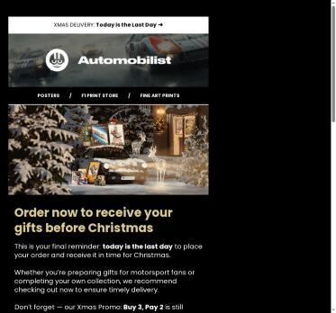 Last Call: order today for Xmas delivery