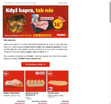 Vánoční kapr za 16,90 Kč? U nás ho najdete! 🐟