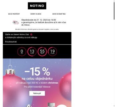 Krásnější Vánoce? 15% sleva dnes stále platí