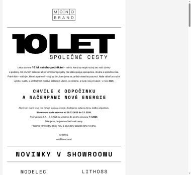 Monobrand slaví 10 let!