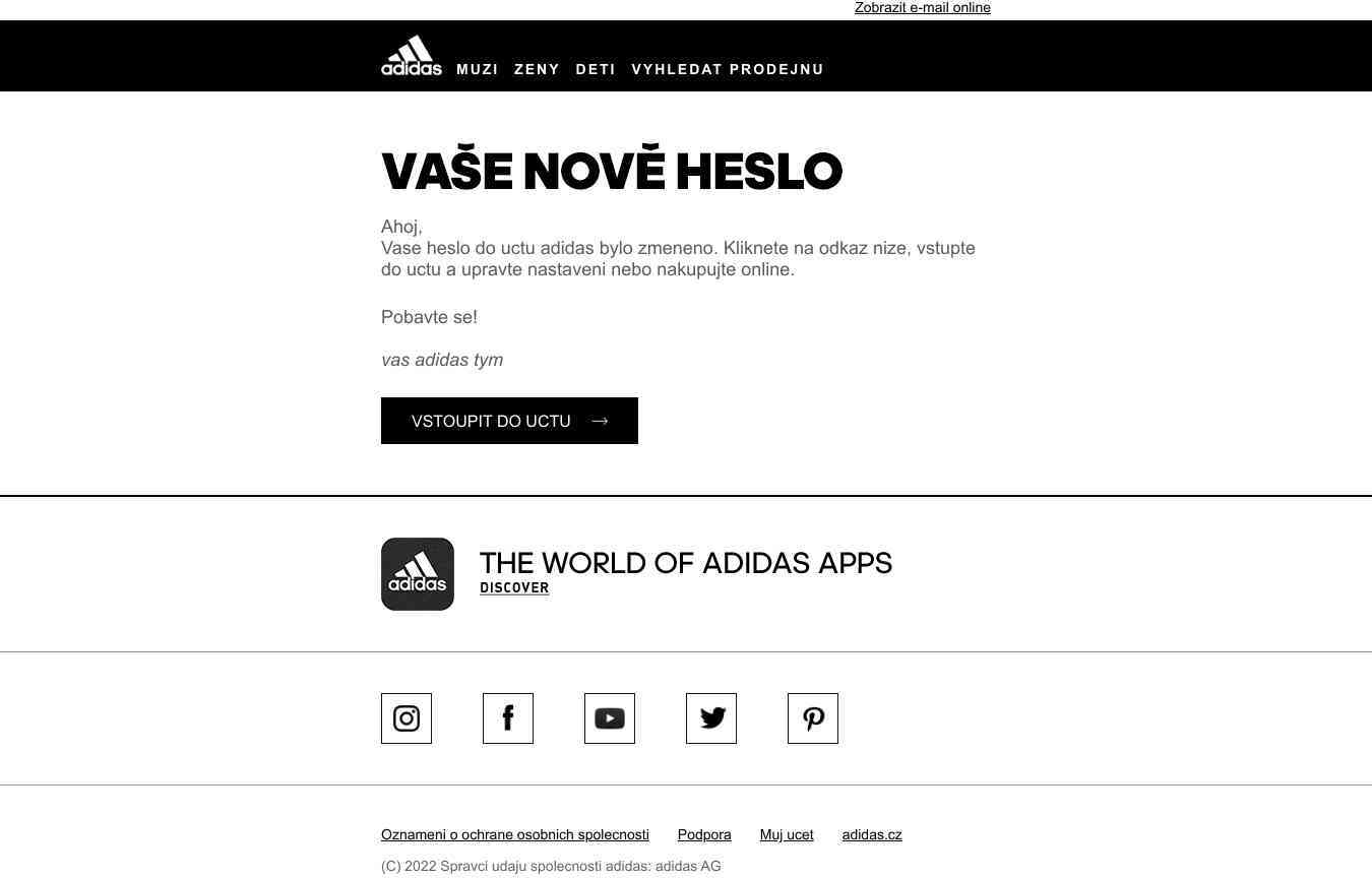 Toto je potvrzení o změně hesla.