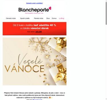 Vážený zákazníku, krásné Vánoce 🎄!