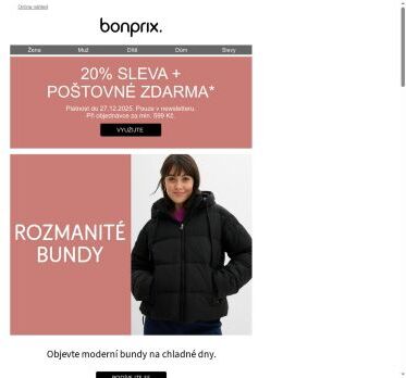 Darujeme Vám 20% slevu + poštovné zdarma 🎁