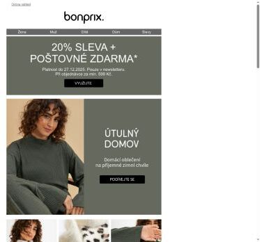 Dnes naposledy: 20% sváteční sleva 🎄