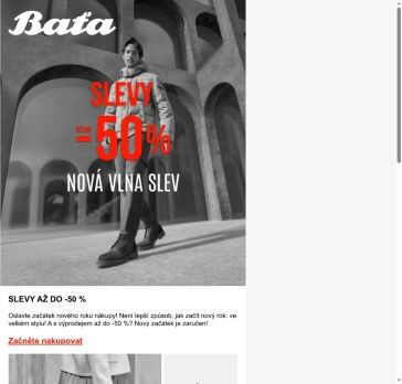 Novoroční výprodeje: až -50 %🎊