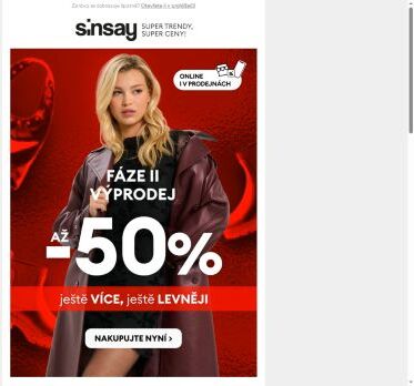 🔴 VÝPRODEJ až [ -50% ] 🔴