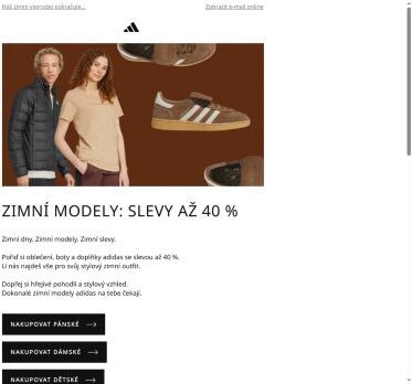 Zimní modely: slevy až 40 %