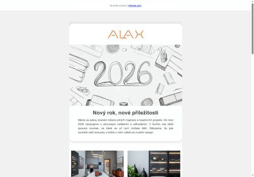 ALAX v roce 2026: showroom v nové podobě a co se u nás chystá