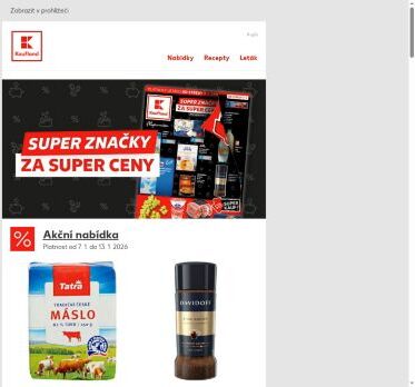 Máslo a káva v akci - Již od středy!