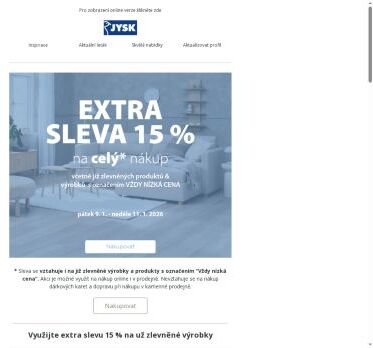🏷️ Extra sleva 15 % na celý nákup - pouze do neděle