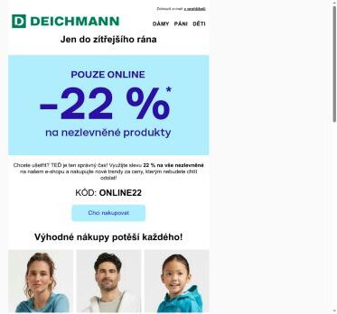 Už jen pár hodin: -2️⃣2️⃣ % na vše nezlevněné