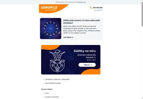 Zážitky podle horoskopu ♑