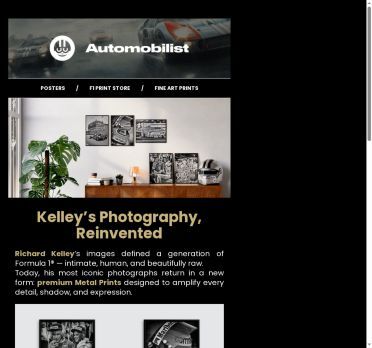 Richard Kelley’s Iconic F1 Photography. Now in
 Metal