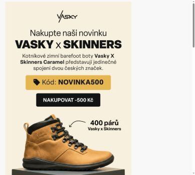 Vyrobili jsme pouze 400 párů...