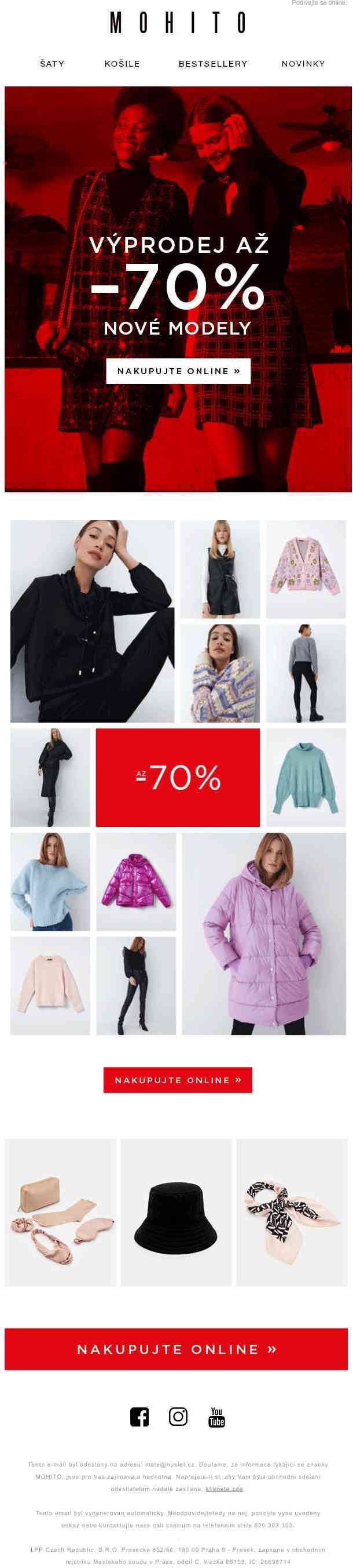 VÝPRODEJ - nyní až -70% | Podívejte se na NOVÉ MODELY